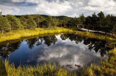 dağ gölü yansımalar