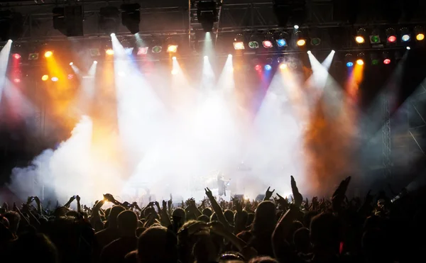 Multitud en concierto — Foto de Stock