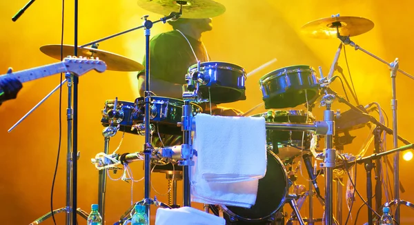 Drums on stage — Stock Photo, Image