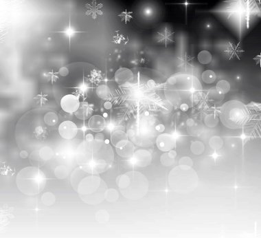 Beyaz kar taneleriyle soyut Noel arkaplanı