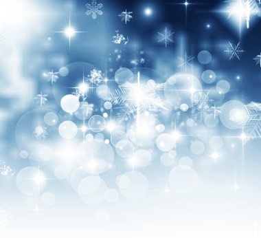 Beyaz kar taneleriyle soyut Noel arkaplanı