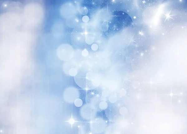 Light abstract Christmas background with white snowflakes — Stock Photo, Image