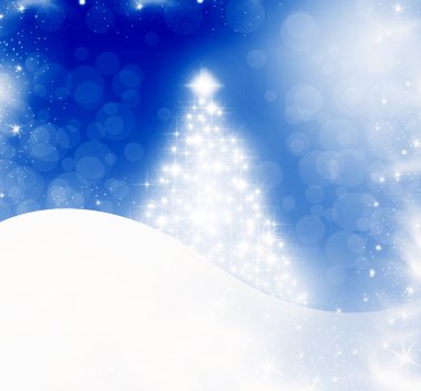 Beyaz kar taneleriyle soyut Noel arkaplanı