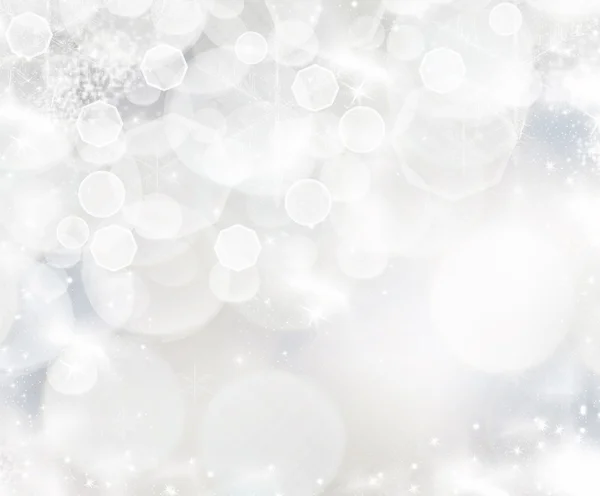 Fond de Noël abstrait bleu clair avec des flocons de neige blancs — Photo