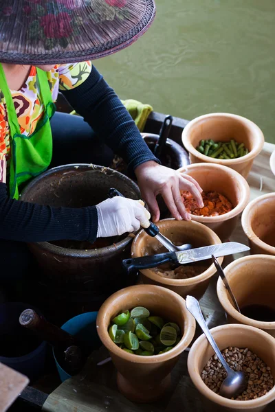 Taling Chan schwimmender Markt — Stockfoto