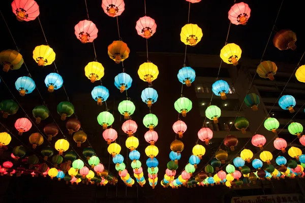 Colorful chinese lanterns — Stock Photo, Image