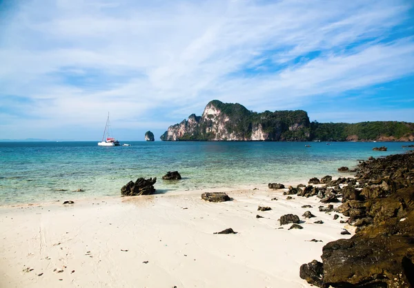 Exotische strand vakantie achtergrond — Stockfoto