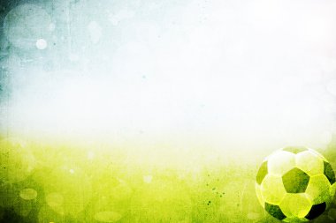 Brezilya bayrağı ve futbol topu