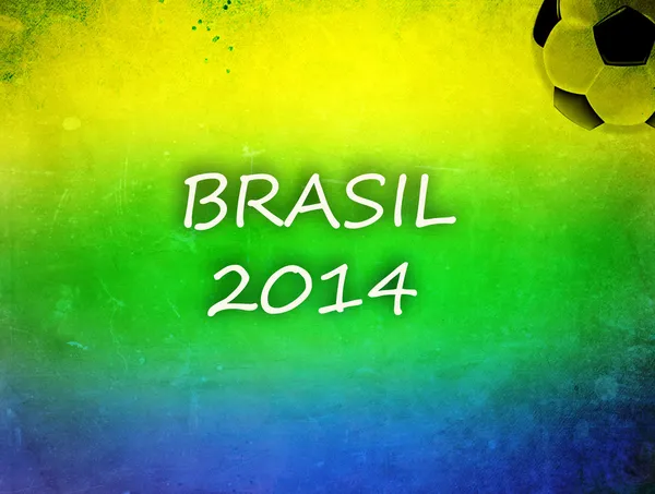 Brezilya bayrağı ve futbol topu