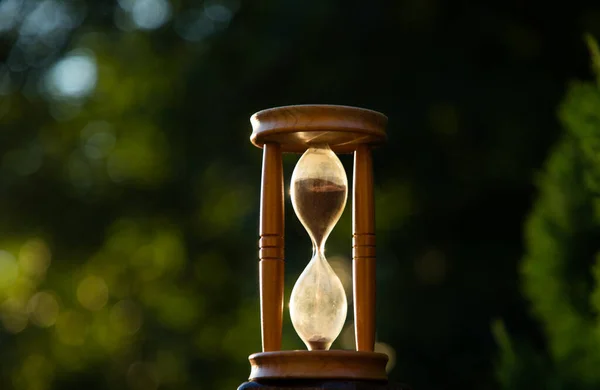 Reloj Arena Atardecer Paso Del Tiempo —  Fotos de Stock