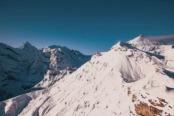 Csodálatos Havas Csúcsok Svájci Alpokban Jungfrau Régió Schilthorn — Stock Fotó