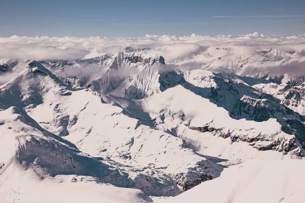 Sommets Enneigés Étonnants Dans Les Alpes Suisses Jungfrau Région Schilthorn — Photo