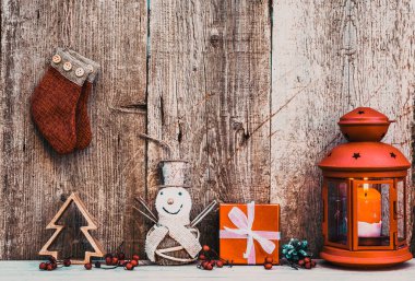 Noel süslemeleri ve Bokeh ışıkları