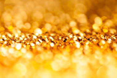 Bokeh Golden Christmas ışıkları arka plan