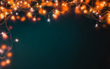 Renkli Noel ışıkları arka planı