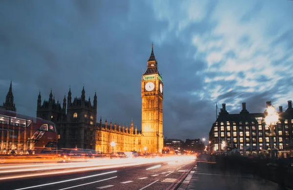 Nachts London Big Ben Und Westminster Palace — Stockfoto