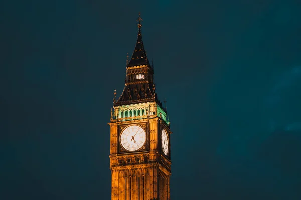 Noční Londýně Big Ben Westminster Palace — Stock fotografie