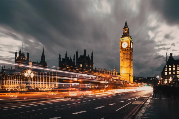 Nachts London Big Ben Und Westminster Palace — Stockfoto