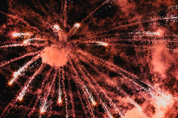 Explosive Fireworks New Year Celebrations — Stock Photo, Image