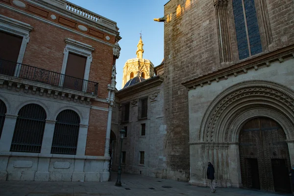 Valencia Spain December 2021 Historical Buildings Valencia Old Town — Stockfoto