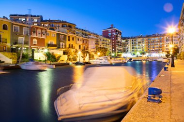 VALENCIA , SPAIN - DECEMBER 8, 2021: traditional buildings of Port Saplaya  the Little Venice near Valencia  Spain