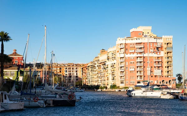 Valencia Spain December 2021 Traditional Buildings Port Saplaya Little Venice — Stok fotoğraf