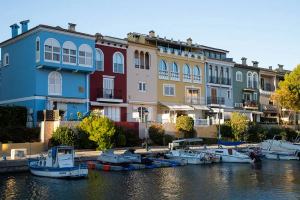 Valencia Spain December 2021 Traditional Buildings Port Saplaya Little Venice — ストック写真