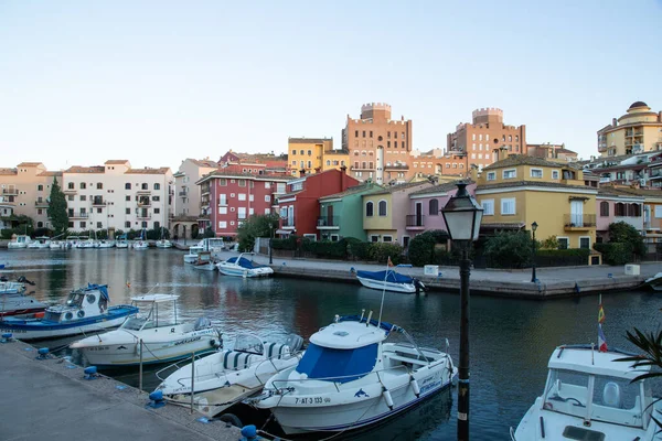 Valencia Spain December 2021 Traditional Buildings Port Saplaya Little Venice — ストック写真