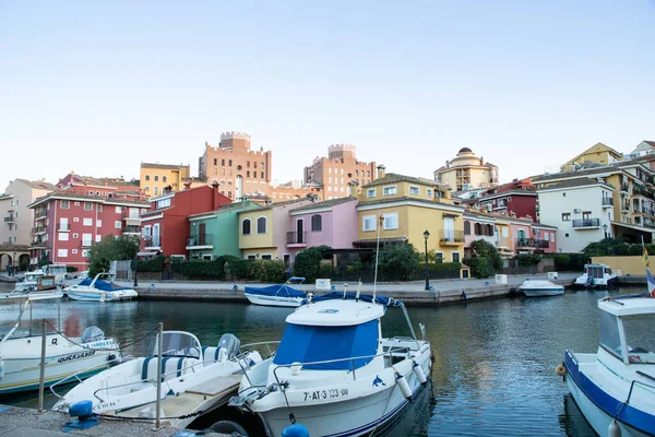 Valencia Spain December 2021 Traditional Buildings Port Saplaya Little Venice — ストック写真