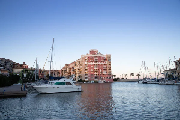 Valencia Spain December 2021 Traditional Buildings Port Saplaya Little Venice — ストック写真