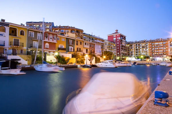 Valencia España Diciembre 2021 Edificios Tradicionales Port Saplaya Pequeña Venecia —  Fotos de Stock