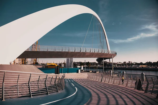 Dubai Emiratos Árabes Unidos Febrero 2018 Puente Del Arco Del — Foto de Stock