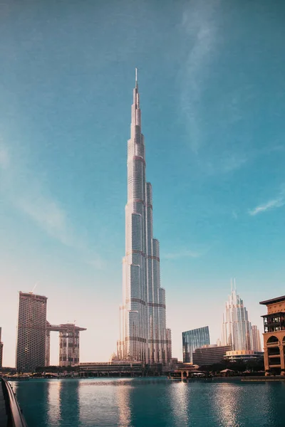Дубаї Оае 2018 Лютого Бурдж Халіфа Найвищу Вежу Світі Downtown — стокове фото