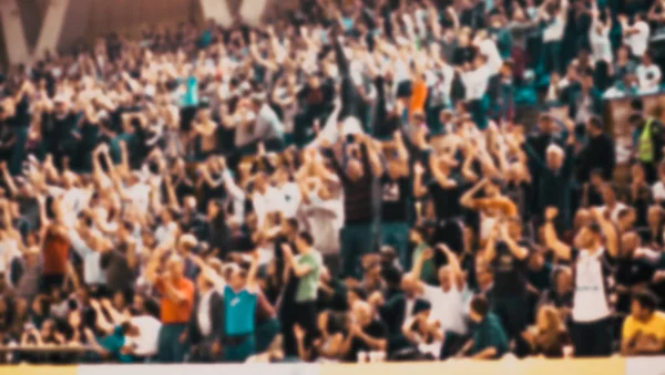 Crowd Cheering Sports Event Blurred Photo — Stok fotoğraf