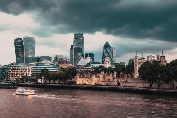 View City London Modern Skyscrapers — Fotografie, imagine de stoc