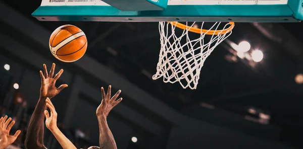 Basketball Game Ball Hoop — Stock Photo, Image