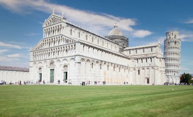 Piazza dei miracoli, Bazilika ve leaning tower, pisa, İtalya