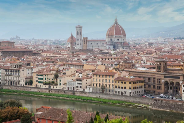 Vista Panorámica Florencia Con Catedral Santa Maria Del Fiore Duomo — Foto de Stock