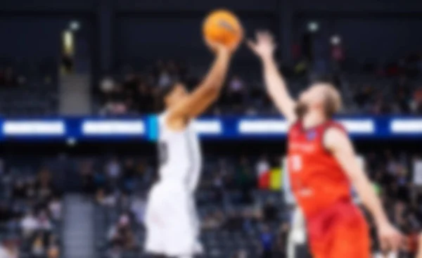 Basketbal Spel Wazig Beeld Van Spelers — Stockfoto