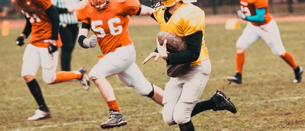 american football game - players in action