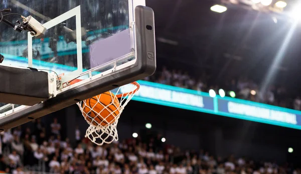 Basketball Game Ball Hoop — Stock Photo, Image