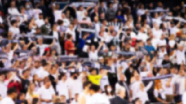 Blurred Supporters Crowd Basketball Court Game — Foto de Stock