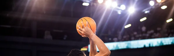 Basketball Game Ball Hoop — Fotografia de Stock