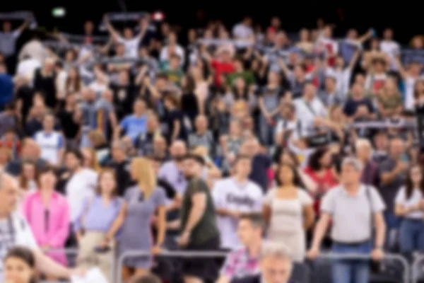 Supporters Basketball Game Blurred Crowd — Stockfoto