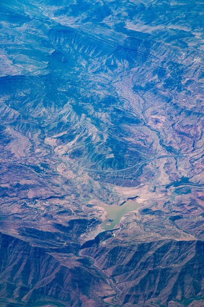 Vista Aérea Sobre Montaña Atlas Marruecos — Foto de Stock