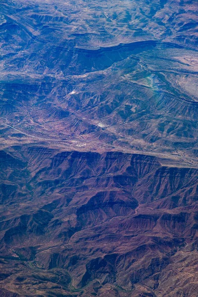 Vista Aérea Sobre Montaña Atlas Marruecos — Foto de Stock