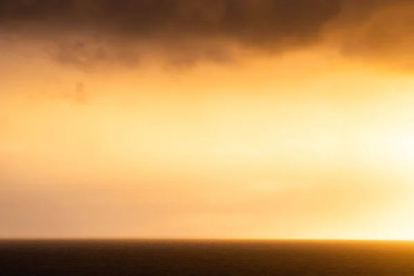 Geweldige Zonsondergang Boven Zee — Stockfoto