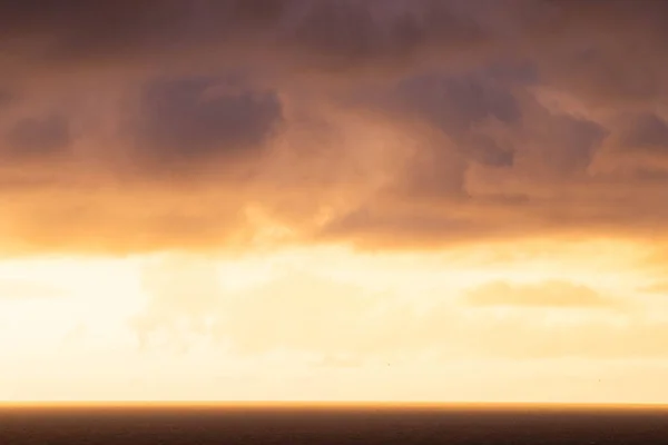 Geweldige Zonsondergang Boven Zee — Stockfoto