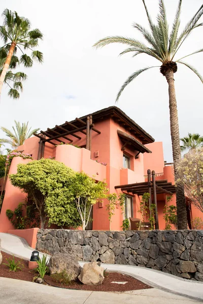 Abama Tenerife June 2022 Pink Buildings Ritz Carlton Tenerife — Stock Photo, Image