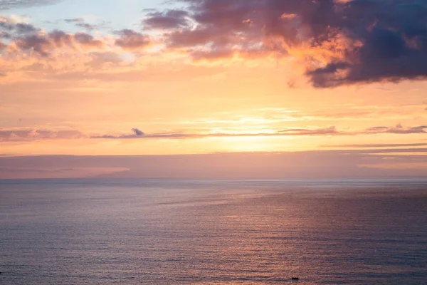 Increíble Puesta Sol Sobre Mar —  Fotos de Stock